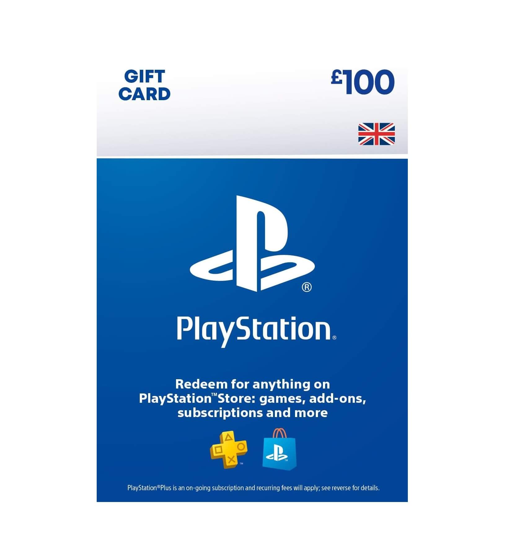 £100 PlayStation Store PSN Gift Card PS3/ PS4/ PS Vita [UK Region In