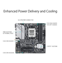ASUS PRIME B650M-A WIFI II DDR5 AMD B650 Micro-ATX Motherboard