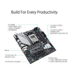 ASUS PRIME B650M-A WIFI II DDR5 AMD B650 Micro-ATX Motherboard