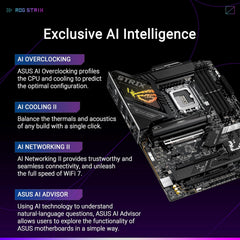 ASUS ROG Strix Z890-H Gaming WiFi DDR5 Z890 LGA 1851 ATX Gaming Motherboard