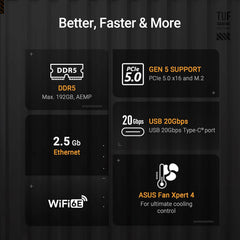 ASUS TUF Gaming B850M-PLUS WiFi AMD AM5 B850 mATX Motherboard