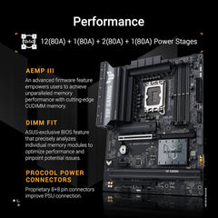 ASUS TUF Gaming B860-PLUS WiFi Intel B860 LGA 1851 ATX Gaming Motherboard