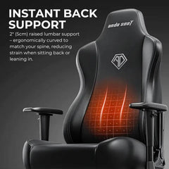 AndaSeat Novis Series Fabric Best Budget Ergonomic Gaming Chair - Ash Grey - XL Size