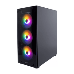 Boost Fox RGB ATX Mid-Tower Computer Case with 4 RGB Fans Included
