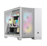 Corsair 2500D AIRFLOW Dual Chamber mATX Mid-Tower Computer Case - White