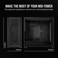 Corsair 5000D CORE AIRFLOW ATX Mid-Tower Computer Case - Black