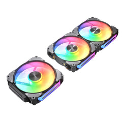 Cougar APOLAR 120 ARGB Reverse Blades Computer Case Fan - 3 Fan Pack - Black