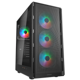 Cougar Airface Pure RGB ATX Mid Tower Computer Case - Black