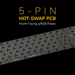 HYTE Keeb TKL Modern Human Interface Customizable Tenkeyless Wired Mechanical Keyboard