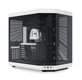 HYTE Y70 Dual Chamber Mid-Tower ATX Computer Case with PCIE 4.0 Riser Cable Included - Black White
