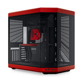 HYTE Y70 Dual Chamber Mid-Tower ATX Computer Case with PCIE 4.0 Riser Cable Included - Black Red