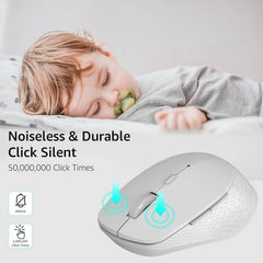 Rapoo M300 2.4GHz Multi-Mode Silent Bluetooth Wireless Mouse with USB Receiver