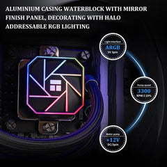 Thermalright Aqua Elite 360 V3 ARGB AIO 360mm CPU Liquid Cooler - Black