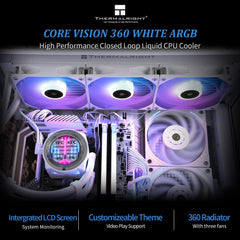 Thermalright CORE Vision 360 360mm ARGB AIO CPU Liquid Cooler with LCD Display