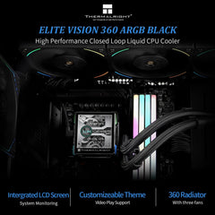 Thermalright Elite Vision 360 360mm ARGB AIO CPU Liquid Cooler with LCD Display