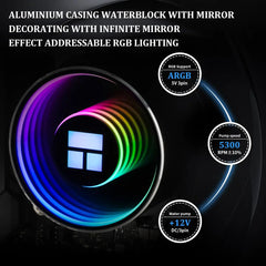 Thermalright Frozen Notte 360 V2 ARGB 360mm AIO CPU Liquid Cooler - Black