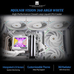 Thermalright Mjolnir Vision 360 360mm ARGB AIO CPU Liquid Cooler with LCD Display