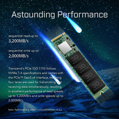 Transcend 115S 1TB M.2 Gen3x4 PCIe NVMe SSD