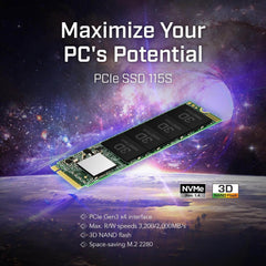 Transcend 115S 1TB M.2 Gen3x4 PCIe NVMe SSD