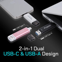 Transcend ESD310 2TB USB 3.2 Gen 2 Dual USB Portable External SSD