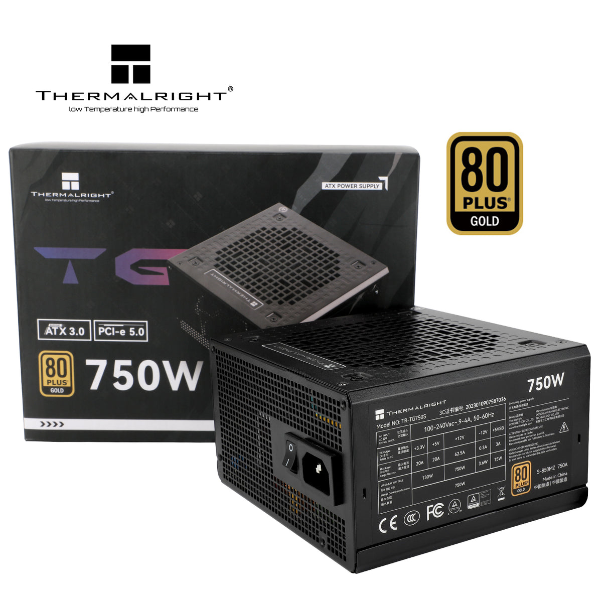 Thermalright TG-750S 750W 80+ Gold Non Modular Power Supply