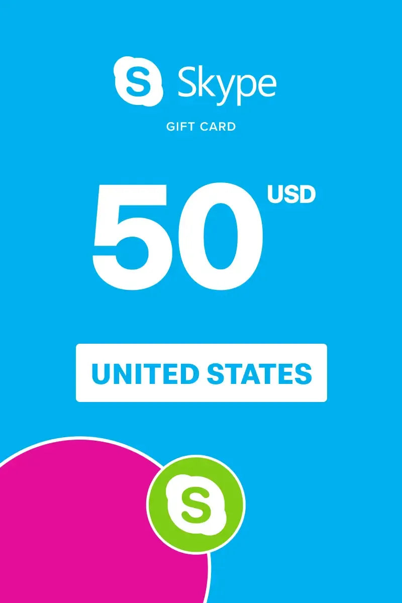 $50 Skype Prepaid Credit Gift Card [Online Code]