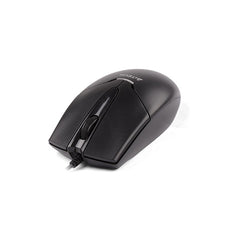 A4Tech OP-550S Silent Click Wired USB Mouse with Teflon Feet - Black
