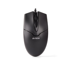 A4Tech OP-550S Silent Click Wired USB Mouse with Teflon Feet - Black