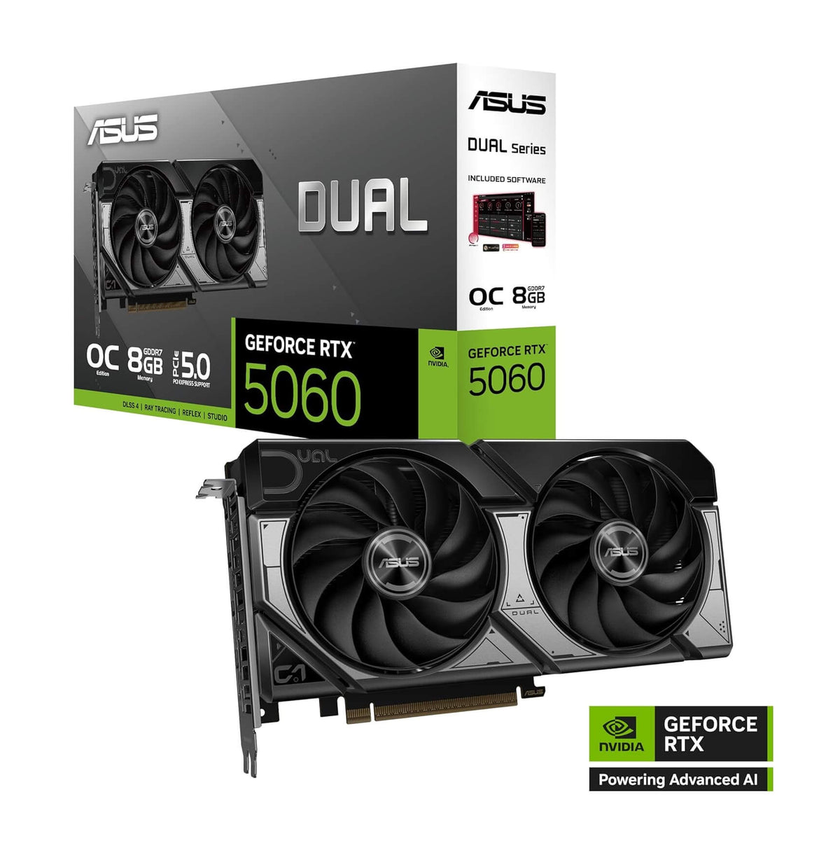 ASUS Dual GeForce RTX™ 5060 8GB GDDR7 OC Edition Graphics Card