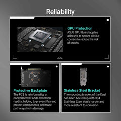 ASUS Dual Radeon™ RX 9060 XT 16GB GDDR6 Graphics Card