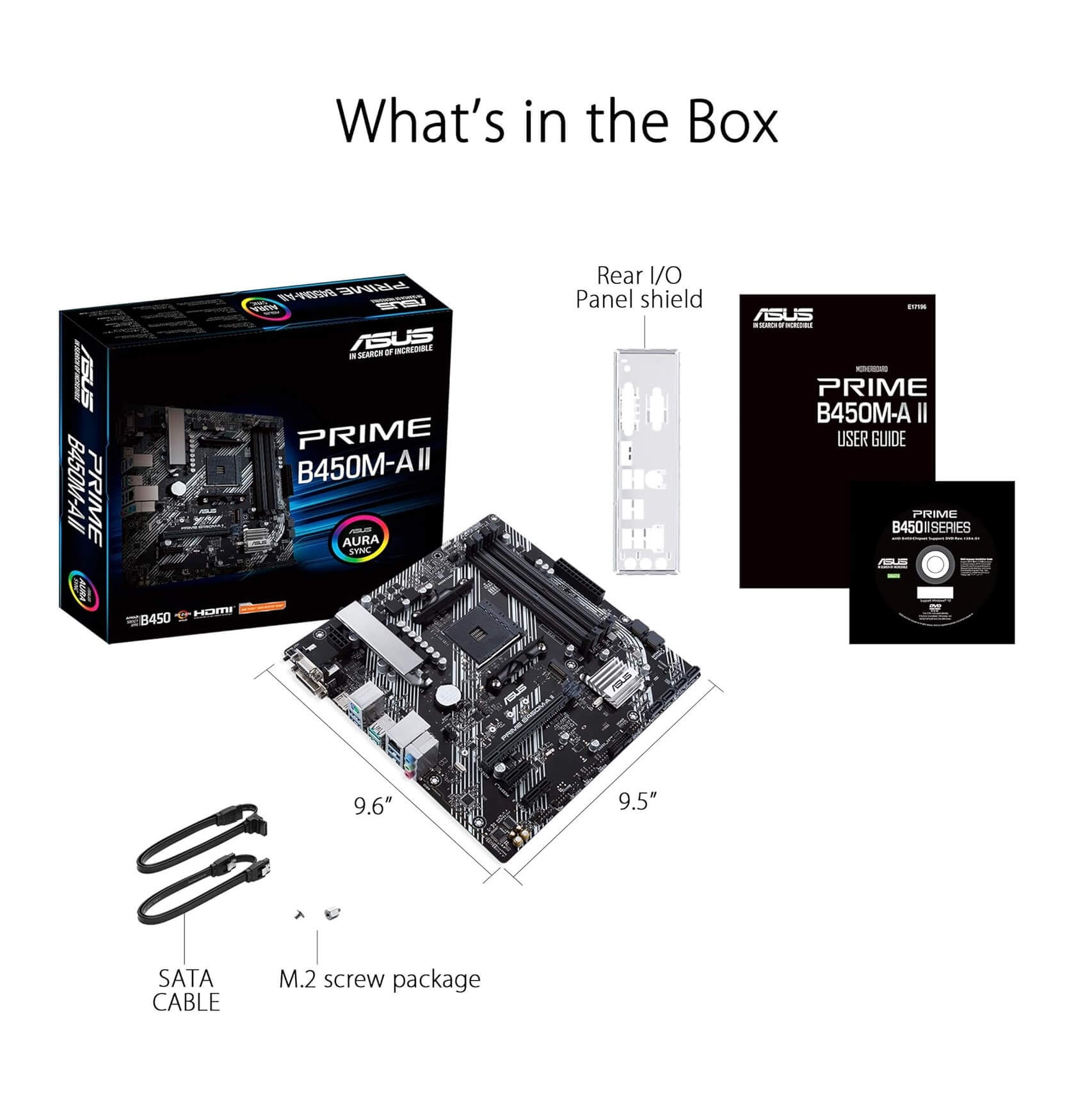 ASUS Prime B450M-A II AMD Ryzen AM4 Micro ATX Motherboard