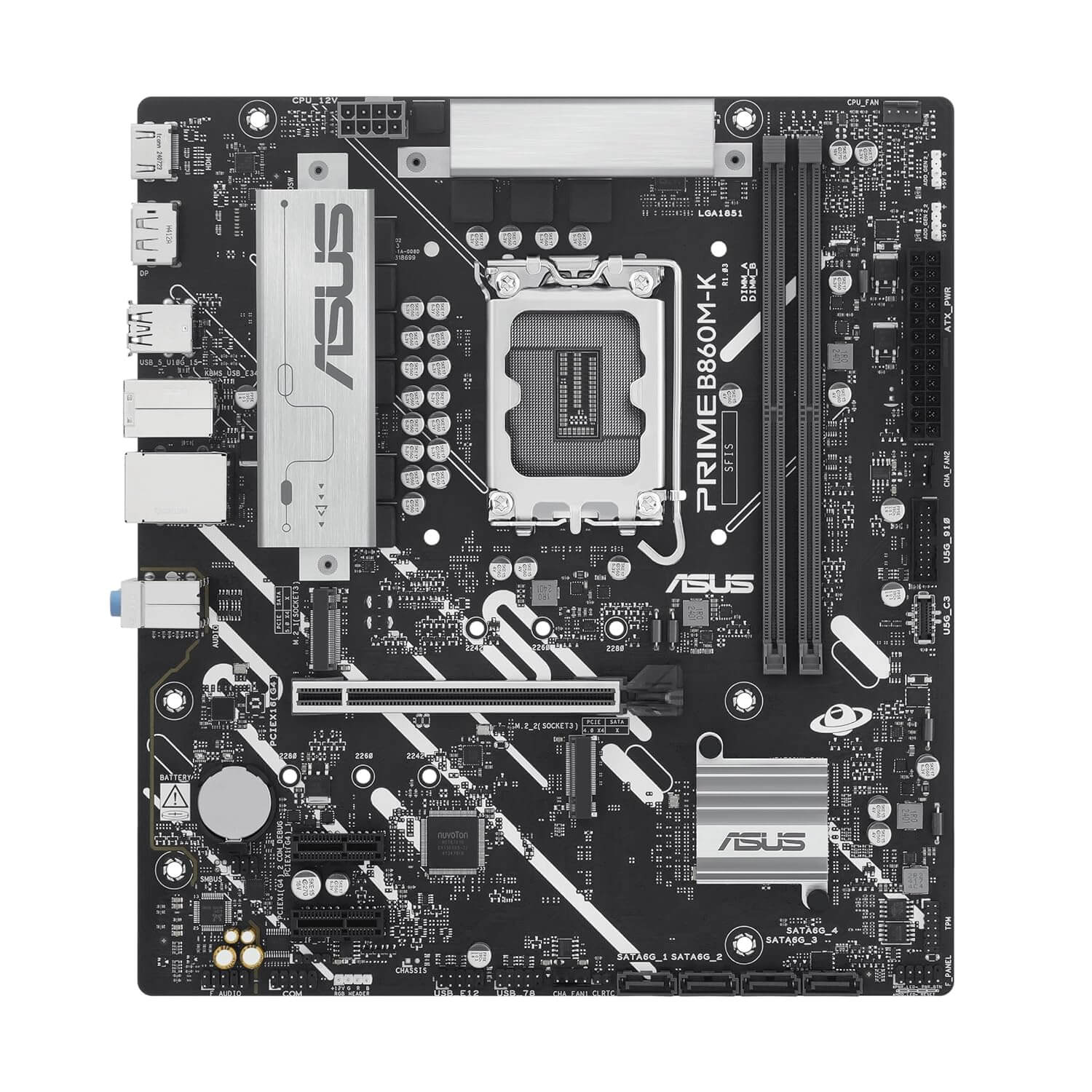 ASUS Prime B860M-K-CSM DDR5 Intel B860 LGA 1851 microATX Motherboard