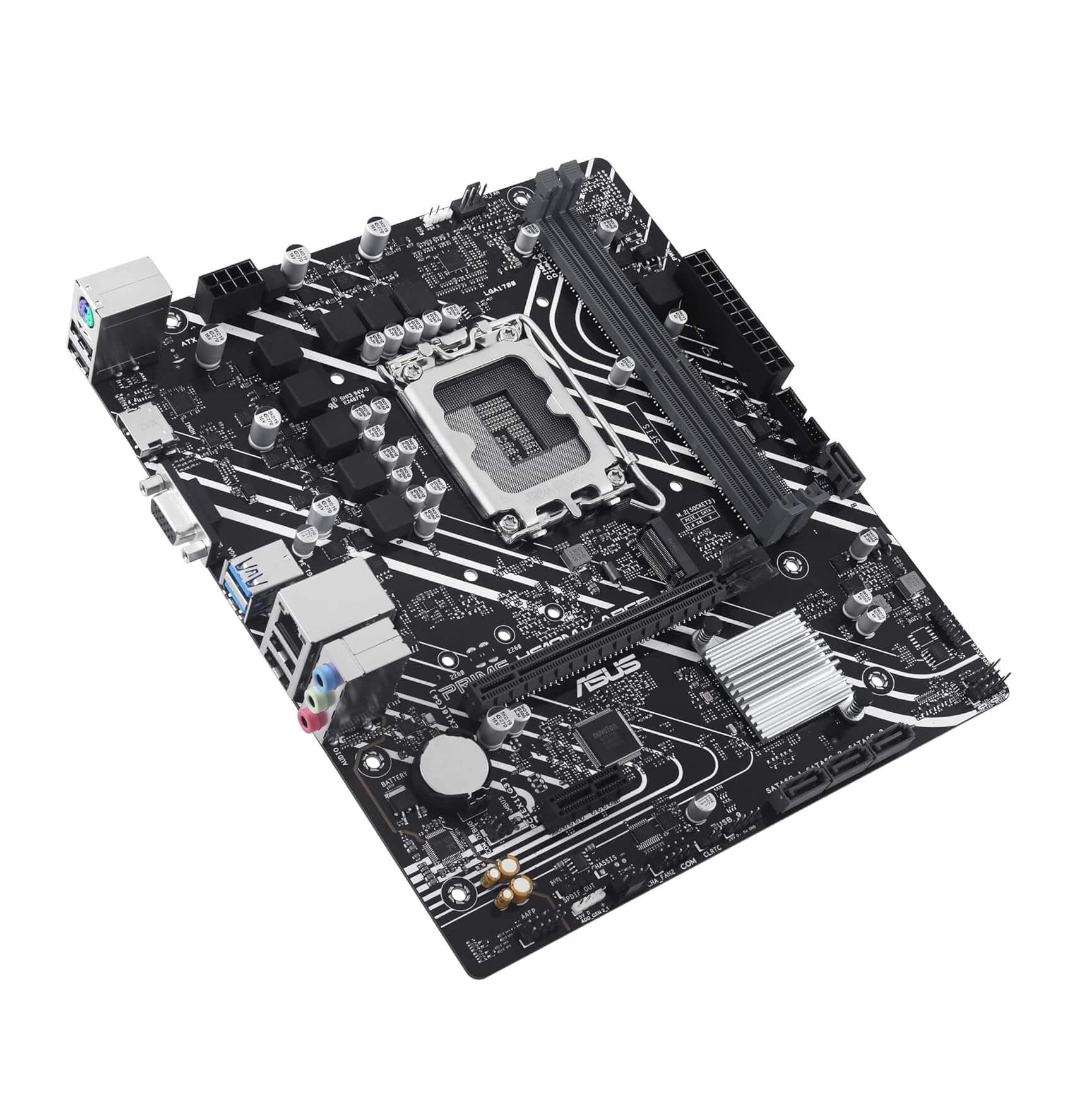 ASUS Prime H610M-K ARGB DDR5 Intel H610 LGA 1700 microATX Motherboard with PCIe 4.0