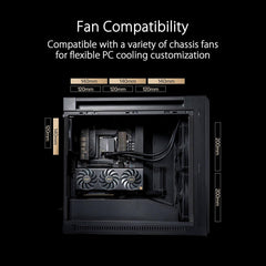 ASUS ProArt PA602 E-ATX Full Tower Computer Case with 420mm Radiator Support