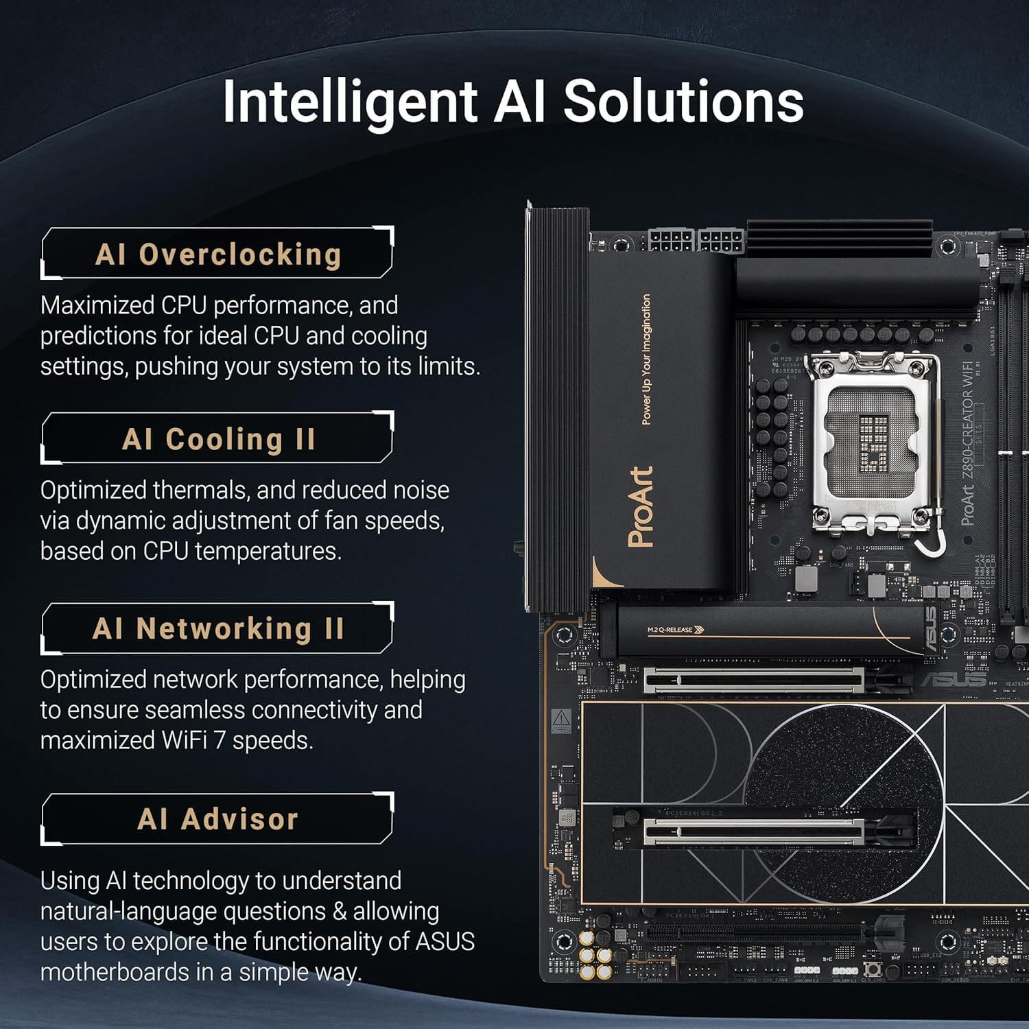 ASUS ProArt Z890-CREATOR WiFi DDR5 Intel Z890 LGA 1851 ATX Motherboard