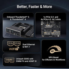 ASUS ProArt Z890-CREATOR WiFi DDR5 Intel Z890 LGA 1851 ATX Motherboard