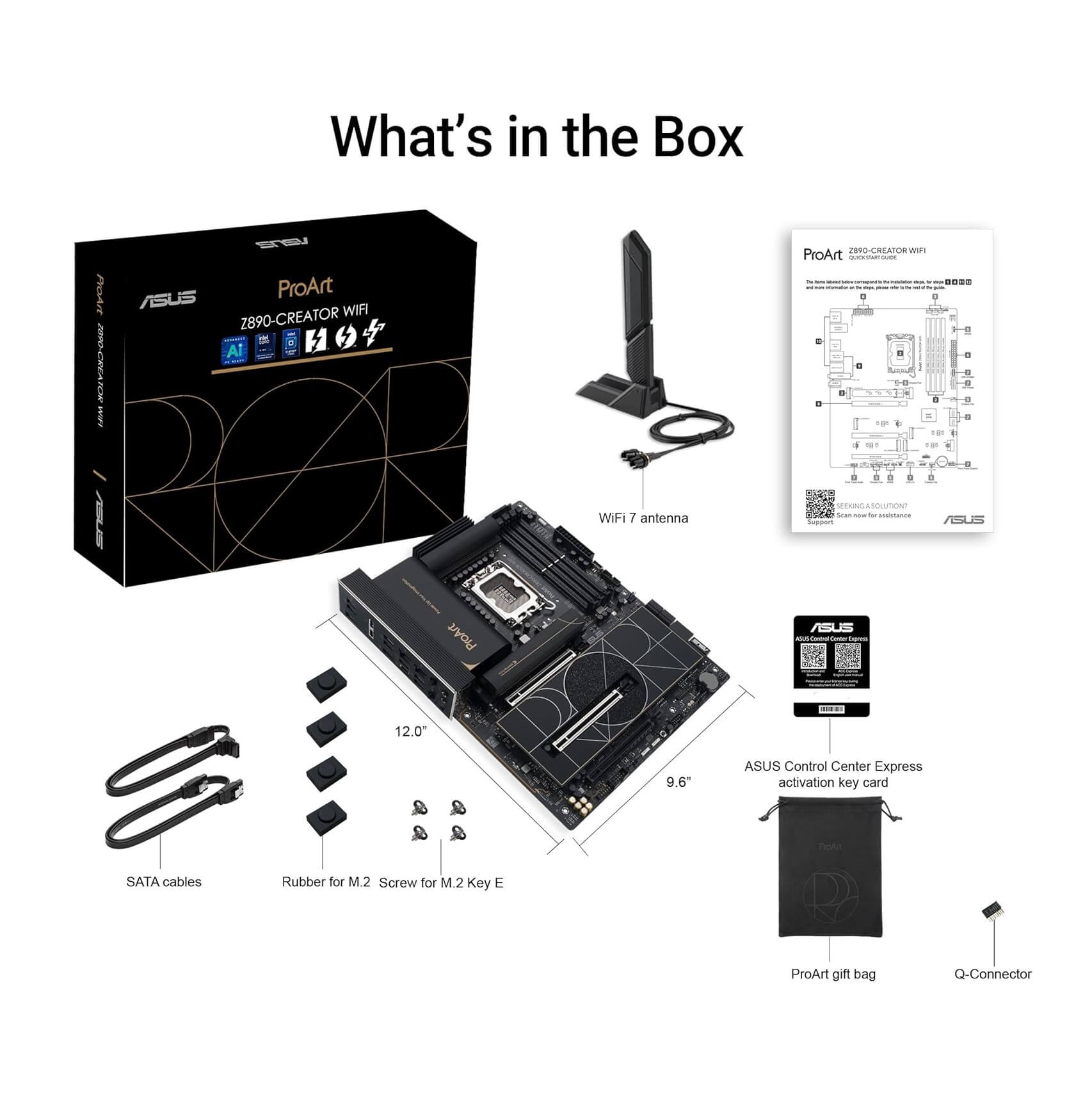 ASUS ProArt Z890-CREATOR WiFi DDR5 Intel Z890 LGA 1851 ATX Motherboard