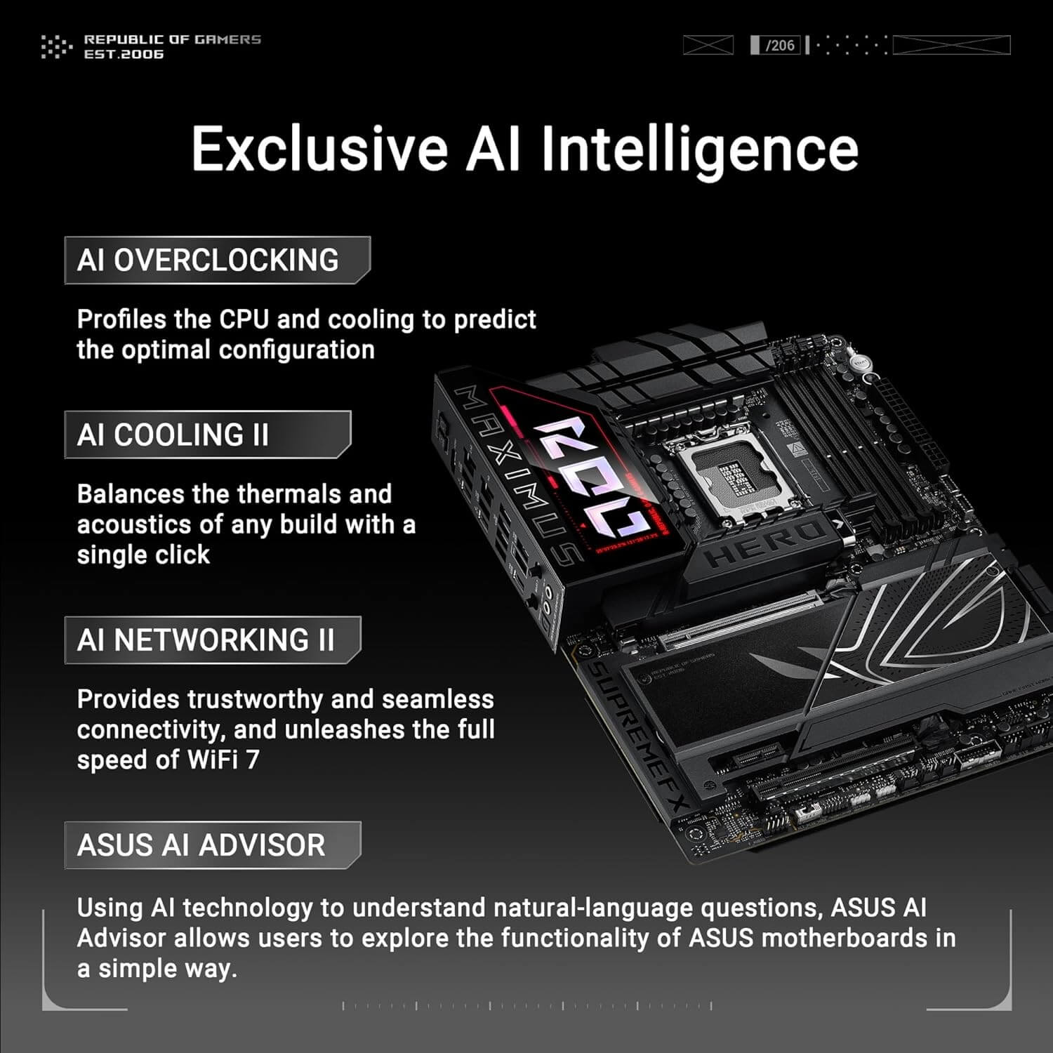 ASUS ROG Maximus Z890 Hero WiFi DDR5 Intel Z890 LGA 1851 ATX Gaming Motherboard