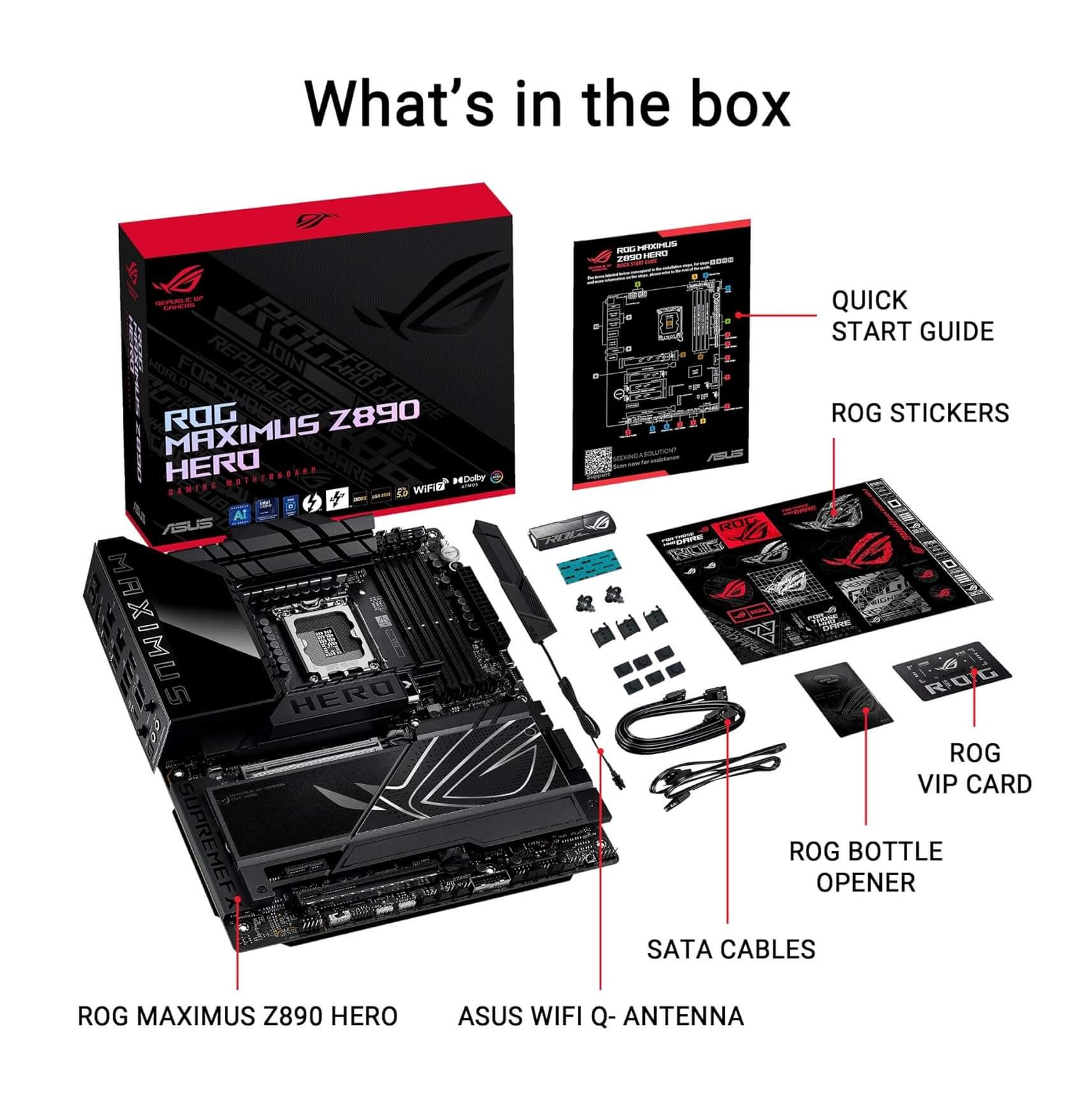 ASUS ROG Maximus Z890 Hero WiFi DDR5 Intel Z890 LGA 1851 ATX Gaming Motherboard