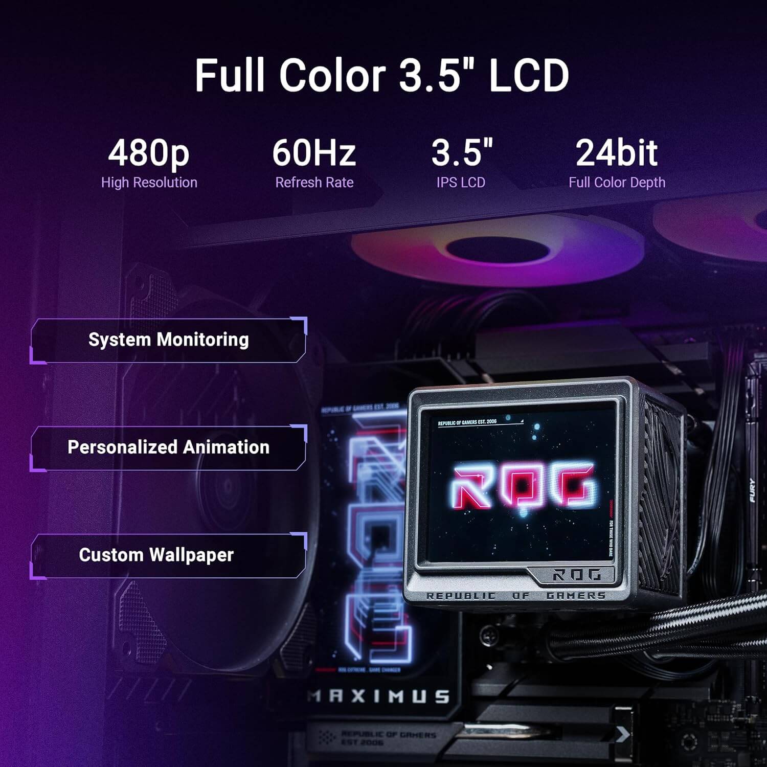 ASUS ROG RYUJIN III 360 ARGB EXTREME 360mm AIO CPU Liquid Cooler