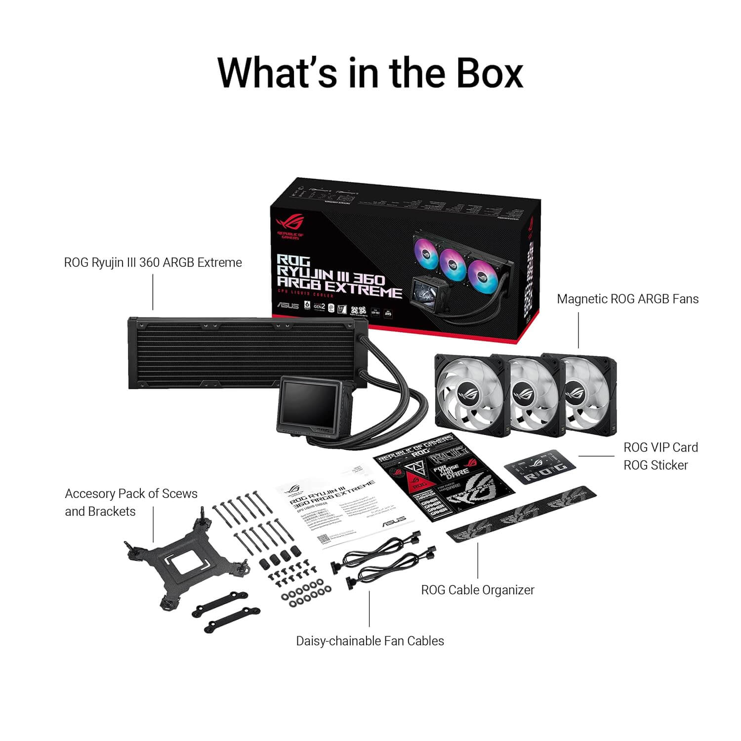 ASUS ROG RYUJIN III 360 ARGB EXTREME 360mm AIO CPU Liquid Cooler