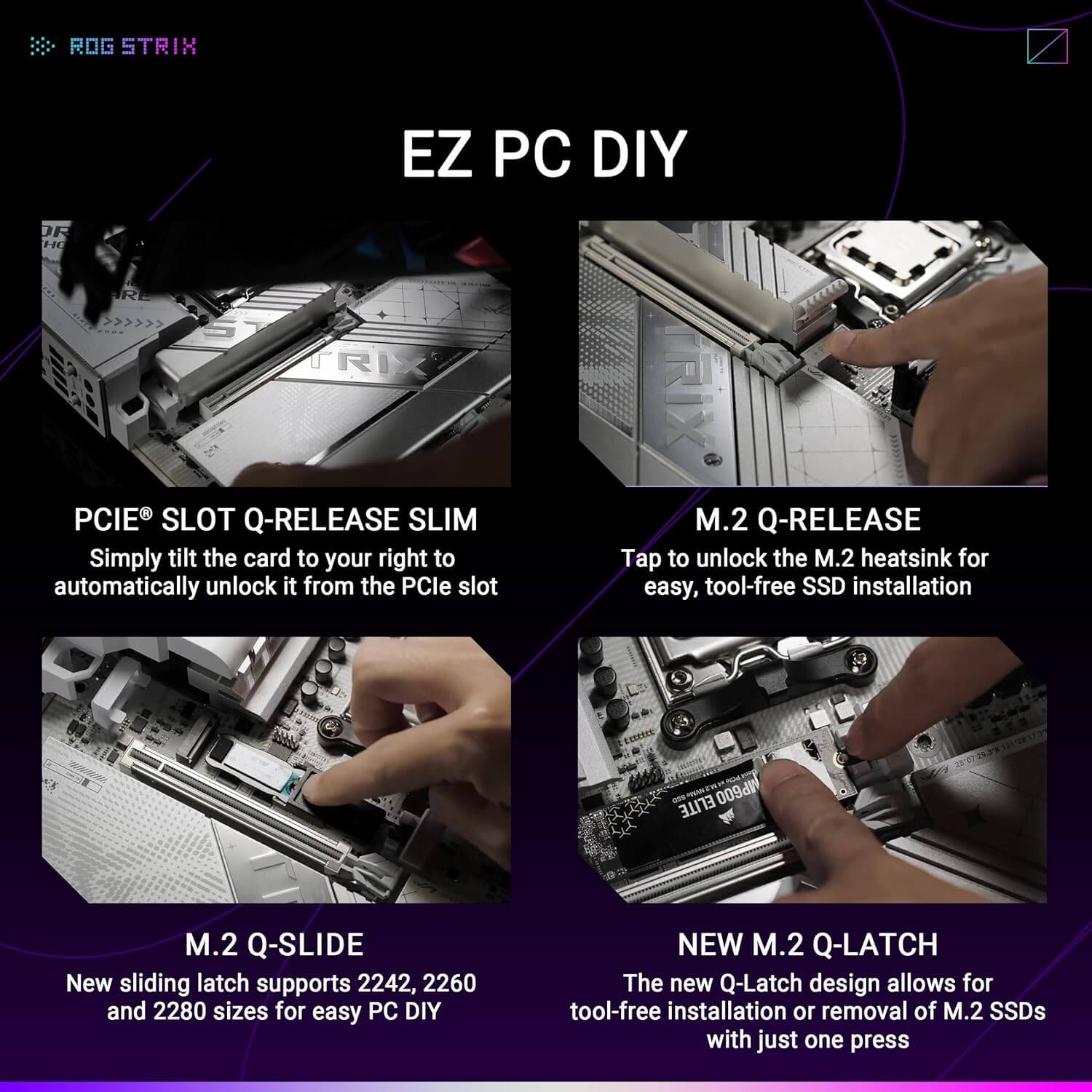 ASUS ROG Strix X870-A Gaming WiFi AMD X870 AM5 ATX Gaming Motherboard