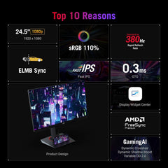 ASUS ROG Strix XG259QNS 24.5" Full HD 380Hz 1ms HDR IPS eSports Gaming Monitor