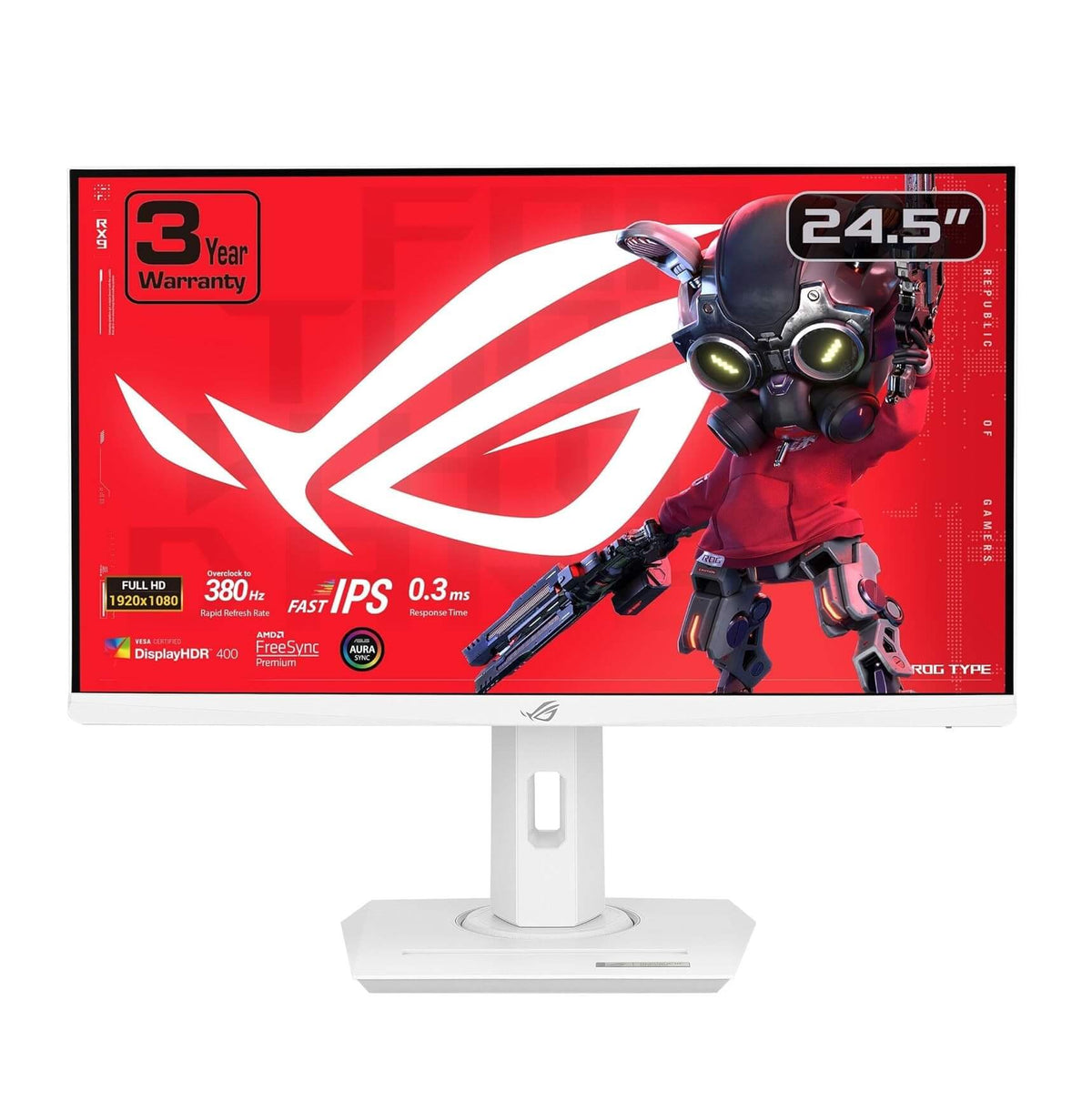ASUS ROG Strix XG259QNS 24.5" Full HD 380Hz 1ms HDR IPS eSports Gaming Monitor - White