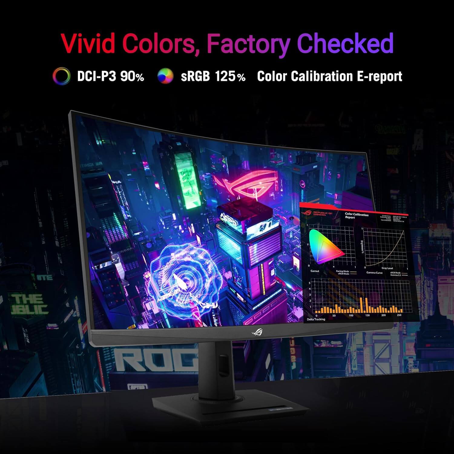 ASUS ROG Strix XG32WCS 32" 2K 180Hz 1ms USB Type-C Curved Gaming Monitor