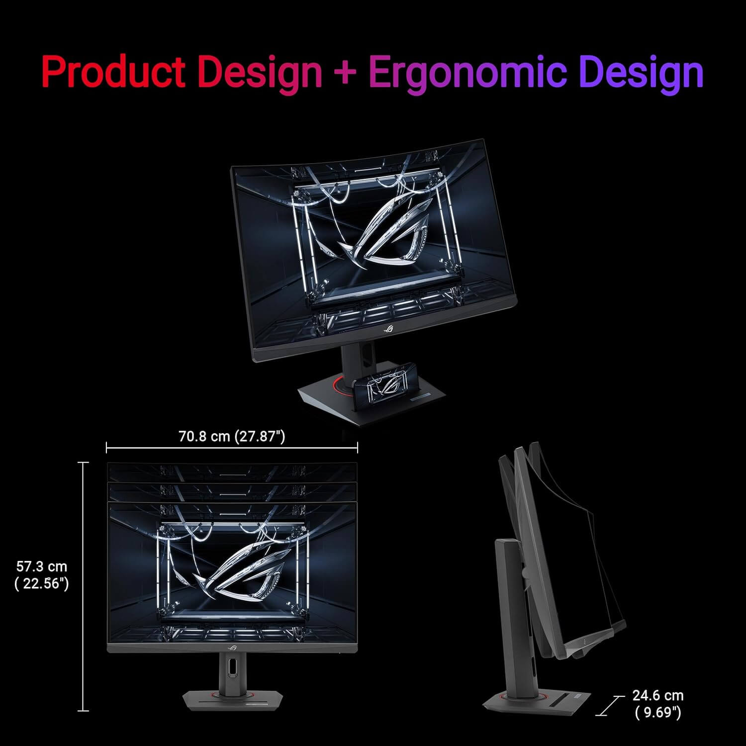 ASUS ROG Strix XG32WCS 32" 2K 180Hz 1ms USB Type-C Curved Gaming Monitor