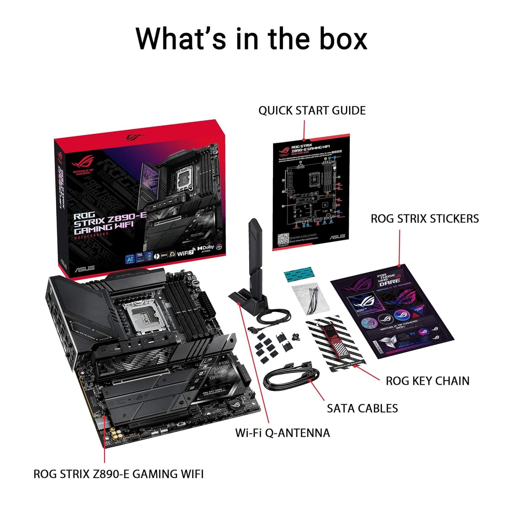 ASUS ROG Strix Z890-E Gaming WiFi DDR5 Intel Z890 LGA 1851 ATX Motherboard