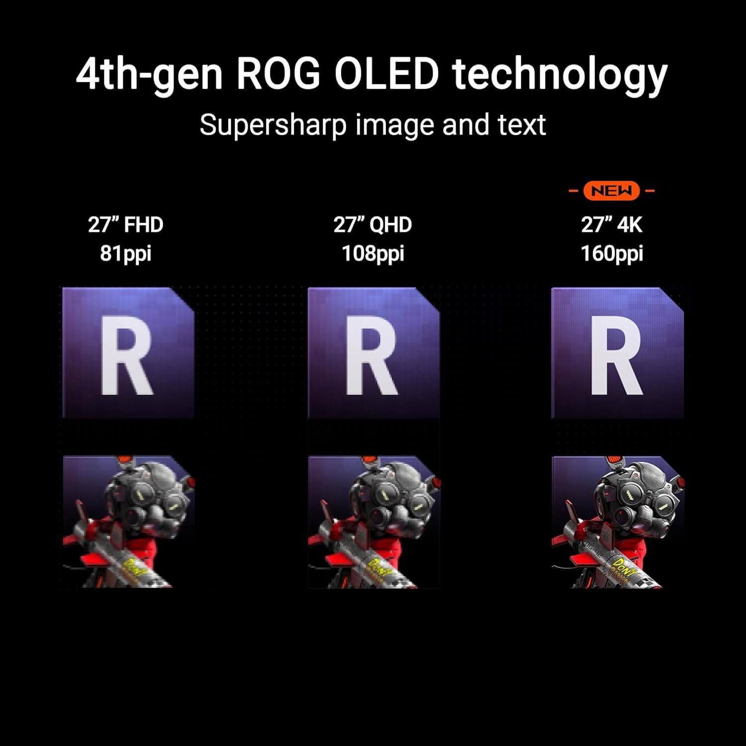 ASUS ROG Swift OLED PG27UCDM 27" 4K QD-OLED 240Hz 0.03Hz Gaming Monitor