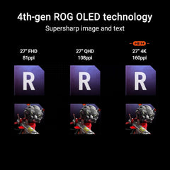 ASUS ROG Swift OLED PG27UCDM 27" 4K QD-OLED 240Hz 0.03Hz Gaming Monitor