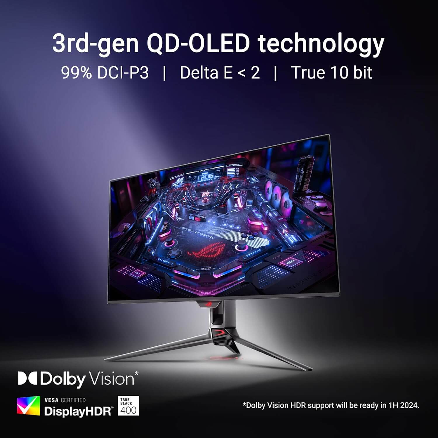 ASUS ROG Swift OLED PG32UCDM 32" 4K 240Hz 0.03ms Curved Gaming Monitor